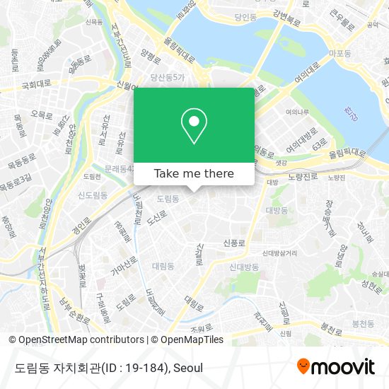 도림동 자치회관(ID : 19-184) map