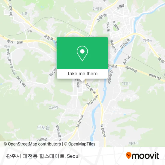 광주시 태전동 힐스테이트 map