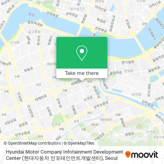 Hyundai Motor Company Infotainment Development Center (현대자동차 인포테인먼트개발센터) map