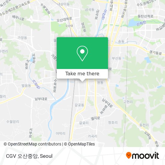 CGV 오산중앙 map