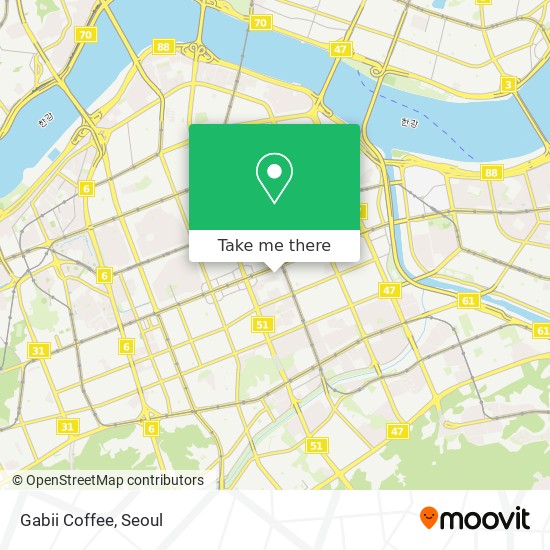 Gabii Coffee map