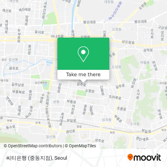 씨티은행 (중동지점) map