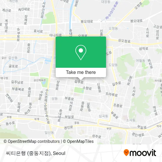 씨티은행 (중동지점) map