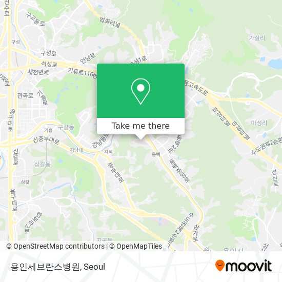 용인세브란스병원 map