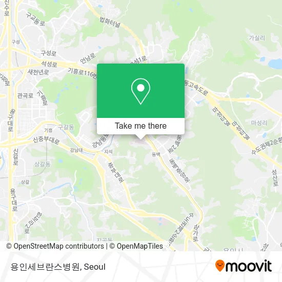 용인세브란스병원 map