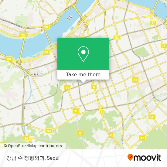 강남 수 정형외과 map