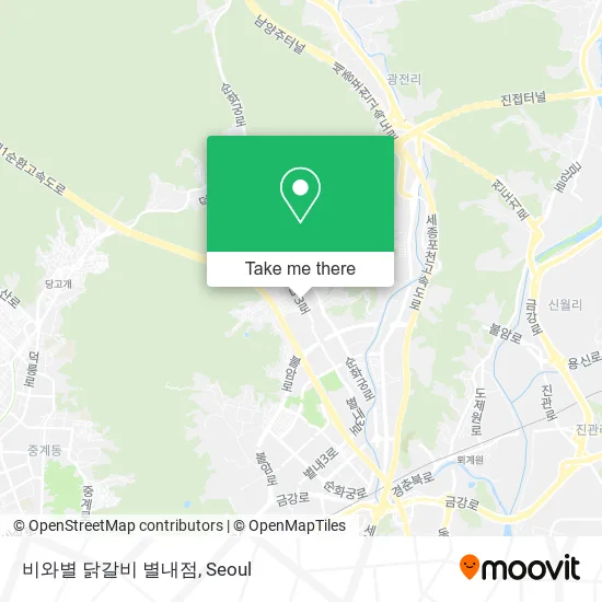 비와별 닭갈비 별내점 map