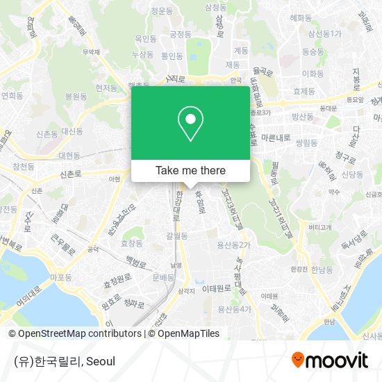 (유)한국릴리 map
