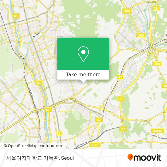 서울여자대학교 기독관 map