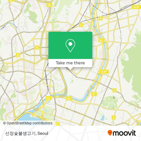 선정숯불생고기 map