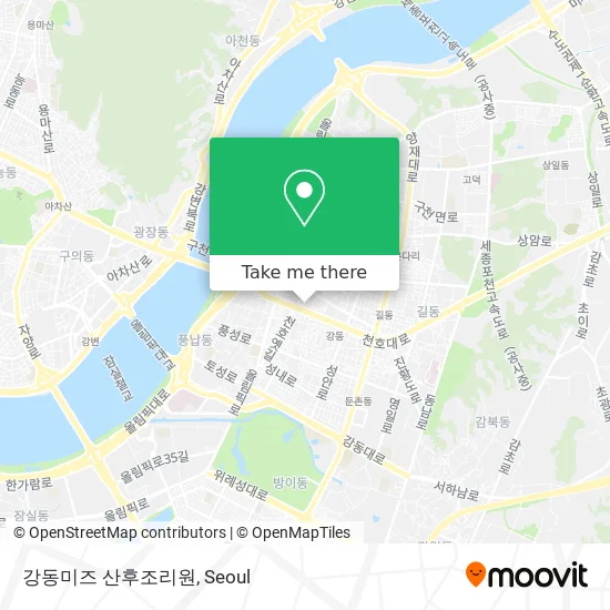 강동미즈 산후조리원 map
