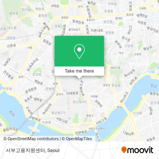 서부고용지원센터 map
