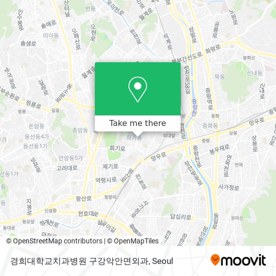 경희대학교치과병원 구강악안면외과 map