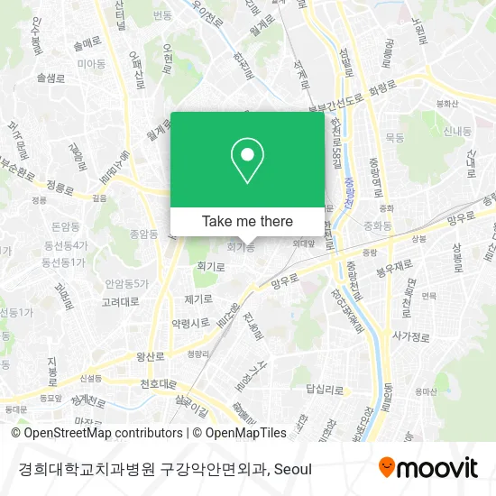 경희대학교치과병원 구강악안면외과 map