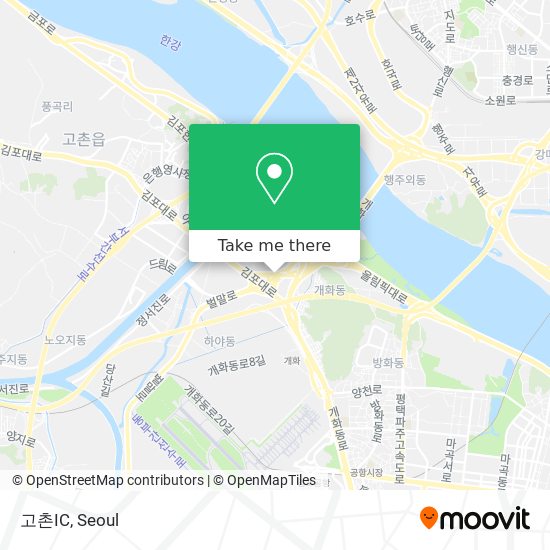 고촌IC map