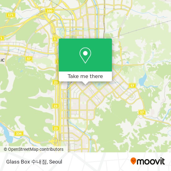 How to get to Glass Box 수내점 in 성남시, 경기도 by Bus or Subway | Moovit