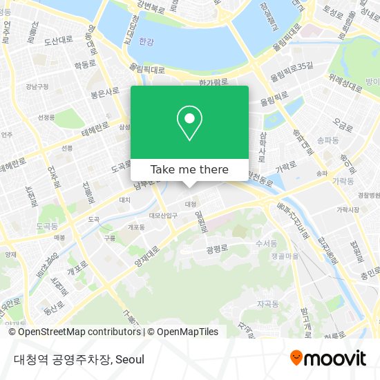 대청역 공영주차장 map