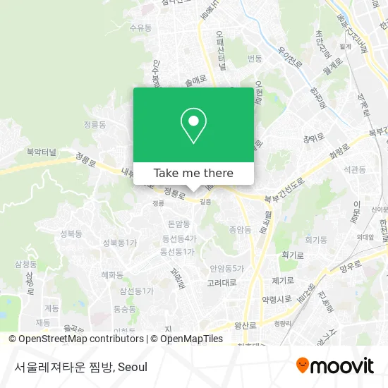서울레져타운 찜방 map