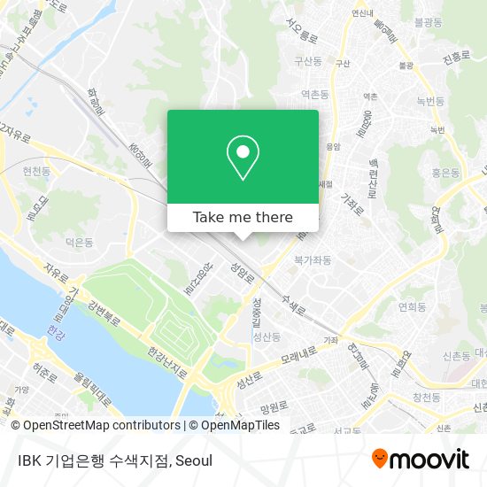 IBK 기업은행 수색지점 map