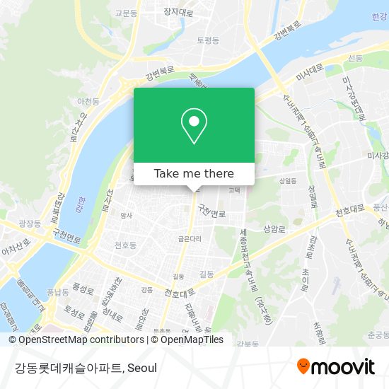 강동롯데캐슬아파트 map