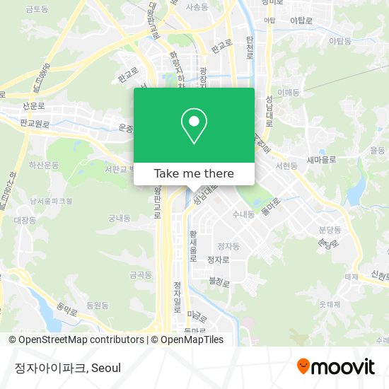 정자아이파크 map