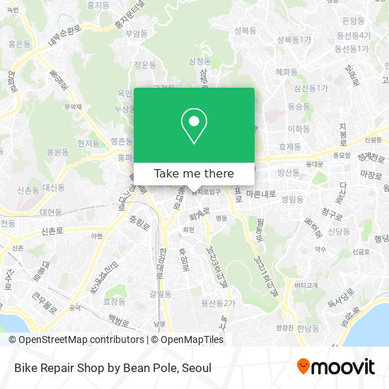 Bike Repair Shop by Bean Pole map
