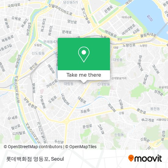 롯데백화점 영등포 map