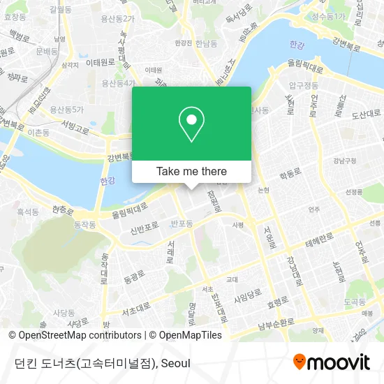 던킨 도너츠(고속터미널점) map