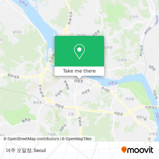 여주 오일장 map