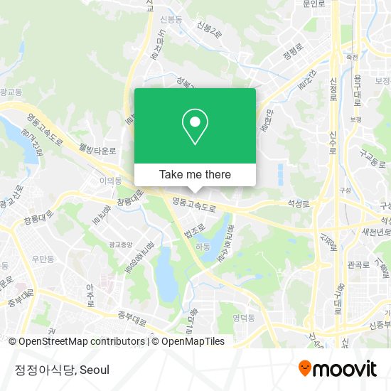 정정아식당 map