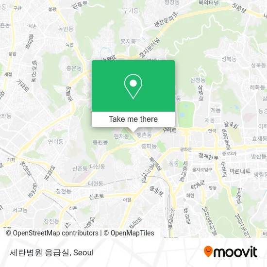 세란병원 응급실 map