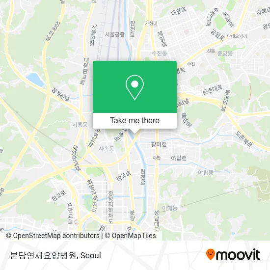 분당연세요양병원 map