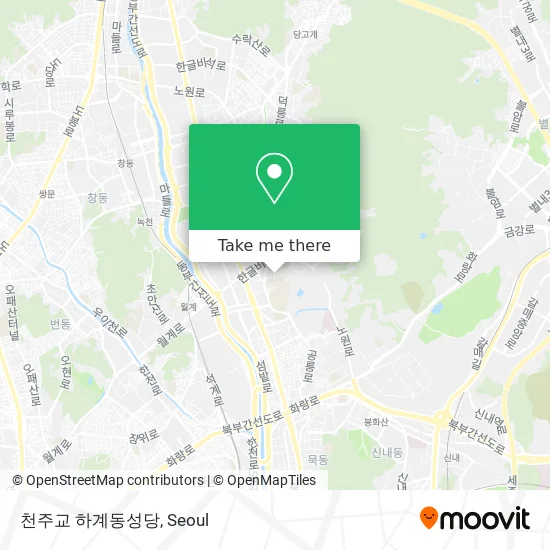 천주교 하계동성당 map