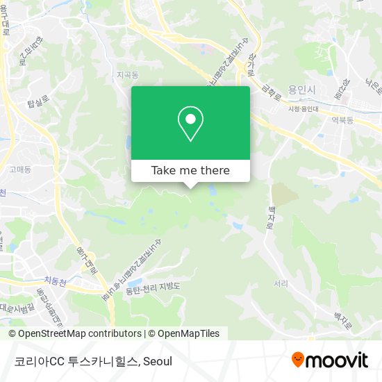 코리아CC 투스카니힐스 map