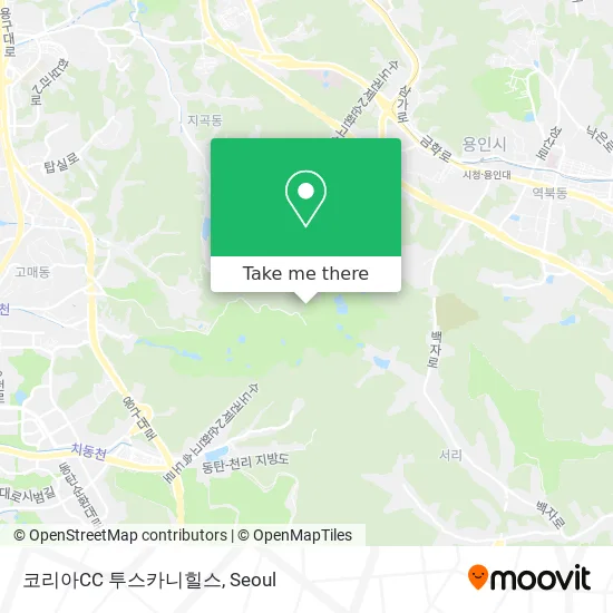 코리아CC 투스카니힐스 map