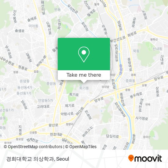 경희대학교 의상학과 map