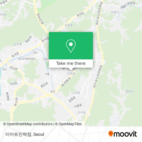 이마트민락점 map