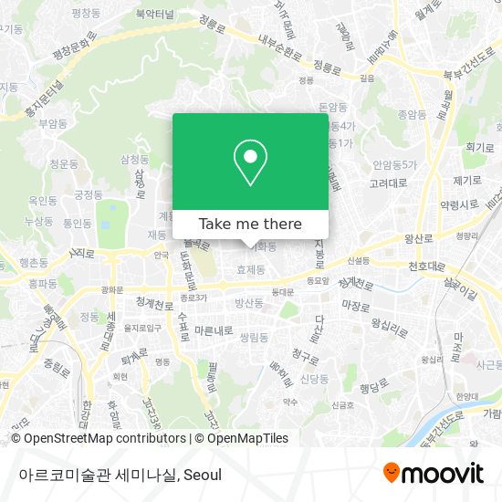 아르코미술관 세미나실 map