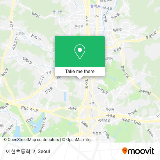이현초등학교 map