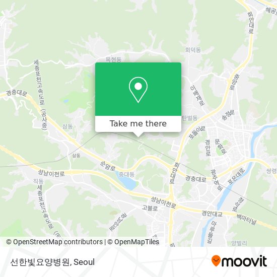 선한빛요양병원 map
