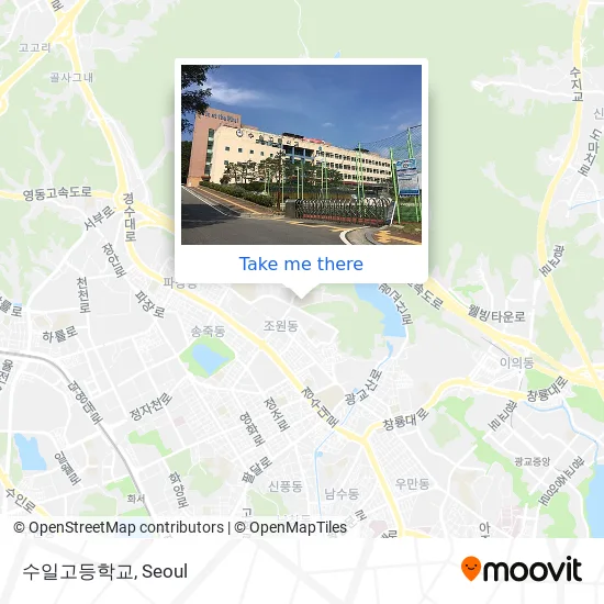 수일고등학교 map