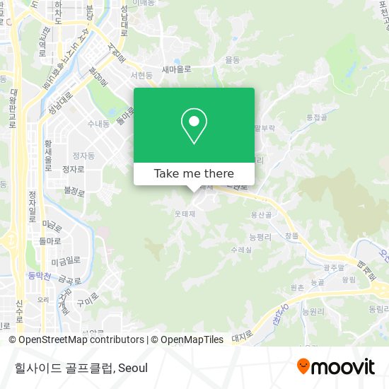 힐사이드 골프클럽 map