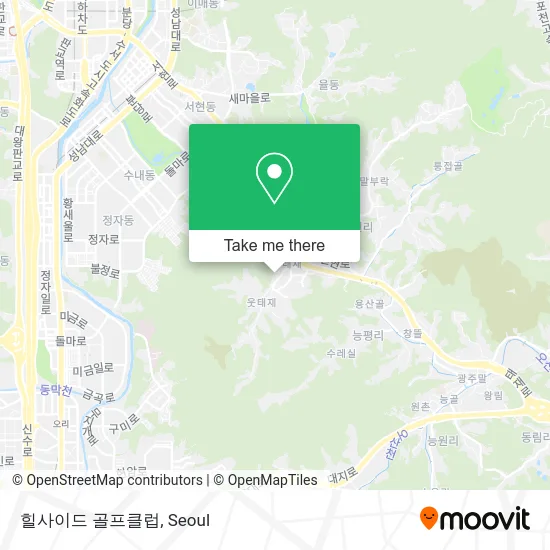 힐사이드 골프클럽 map