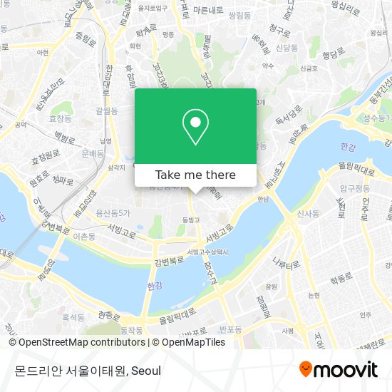 몬드리안 서울이태원 map