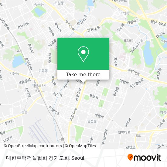 How to get to 대한주택건설협회 경기도회 in 수원시, 경기도 by Bus or Subway?