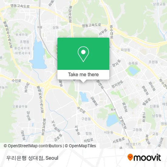 우리은행 성대점 map