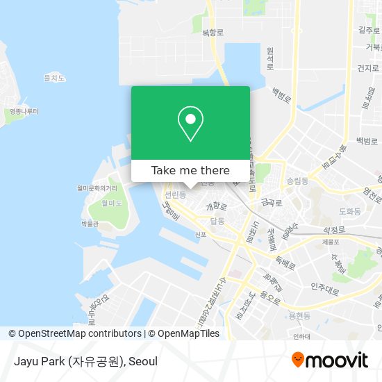 Jayu Park (자유공원) map