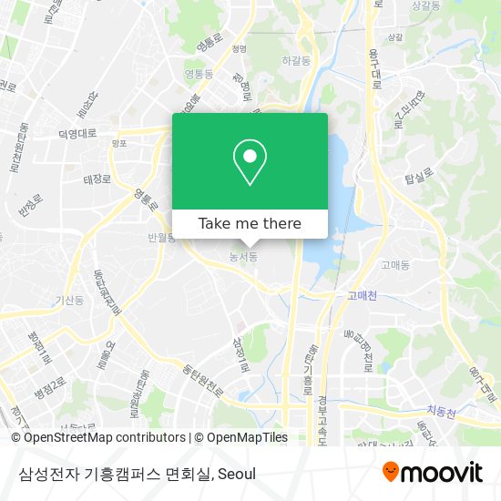 삼성전자 기흥캠퍼스 면회실 map