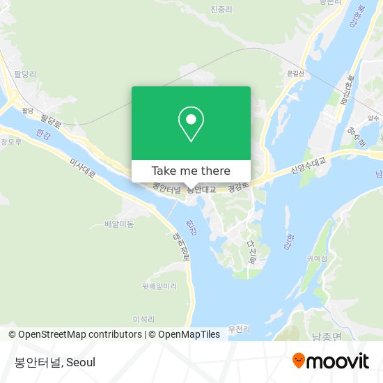 봉안터널 map