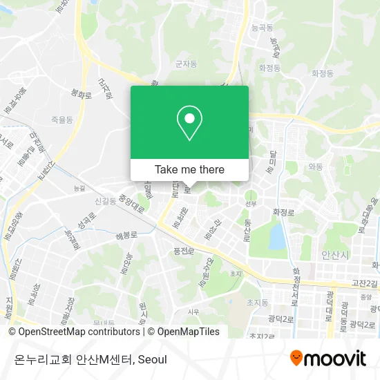 온누리교회 안산M센터 map
